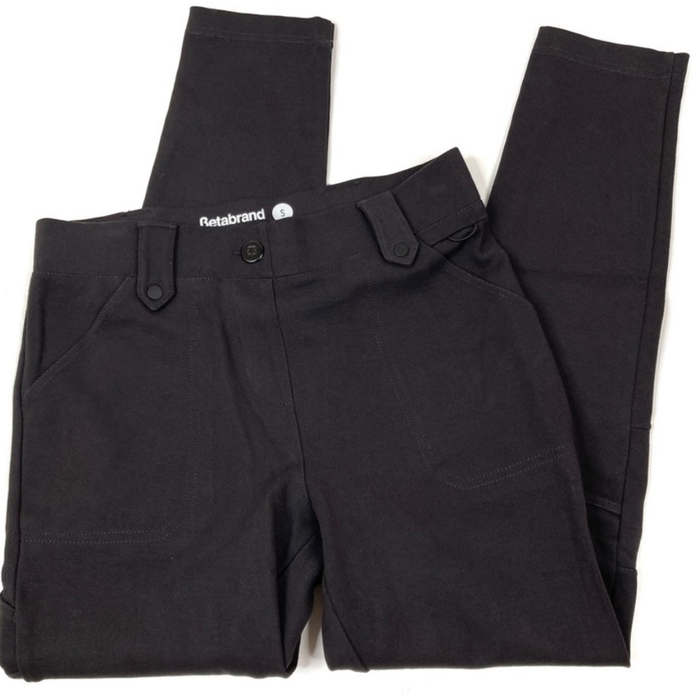 Betabrand Slate Gray Utility Pants Stretch Leggings S Small